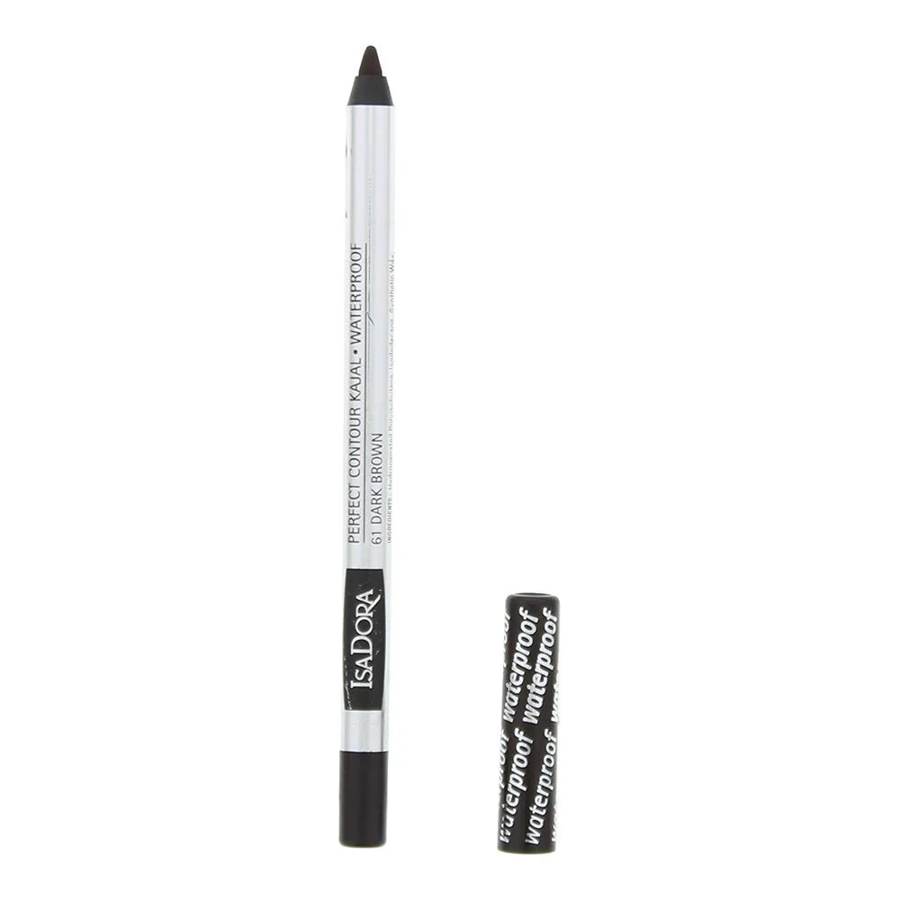 Isadora Kajal Perfect Contour Waterproof 61 Dark Brown Eyeliner 1.2g