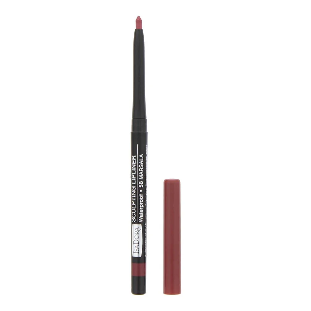 Isadora Sculpting Waterproof 58 Marsala Lip Liner 0.3g For Women