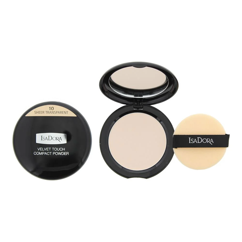Isadora Velvet Touch 10 Sheer Transparent Compact Powder 10g