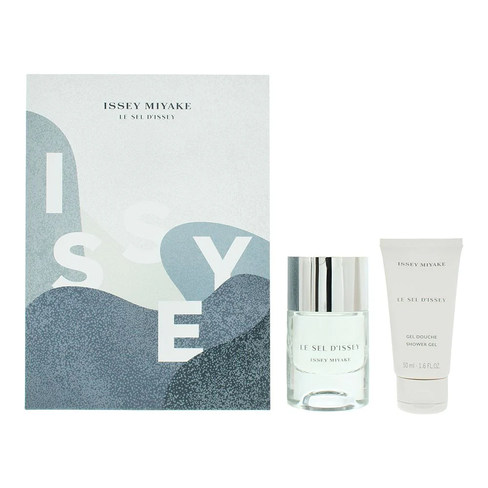 Issey Miyake Le Sel d'Issey 2pc Gift Set EDT 50ml  Shower Gel for Men