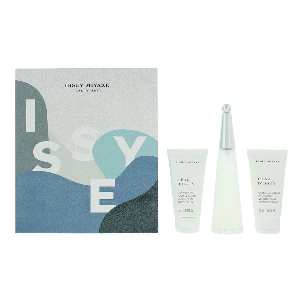 Issey Miyake L'Eau d'Issey 3pc Gift Set EDT 50ml  Body Lotion for Women