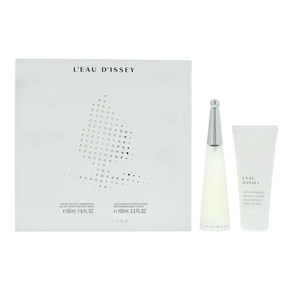 Issey Miyake L'eau D'issey Gift Set: EDT 50ml - Body Lotion 100ml Women Spray