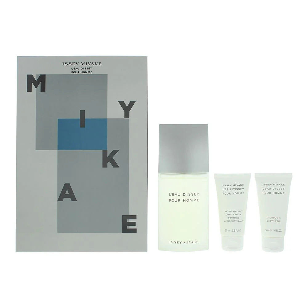 Issey Miyake L'eau D'issey Pour Homme 3 Piece Gift Set: EDT 125ml For Men - Image 2