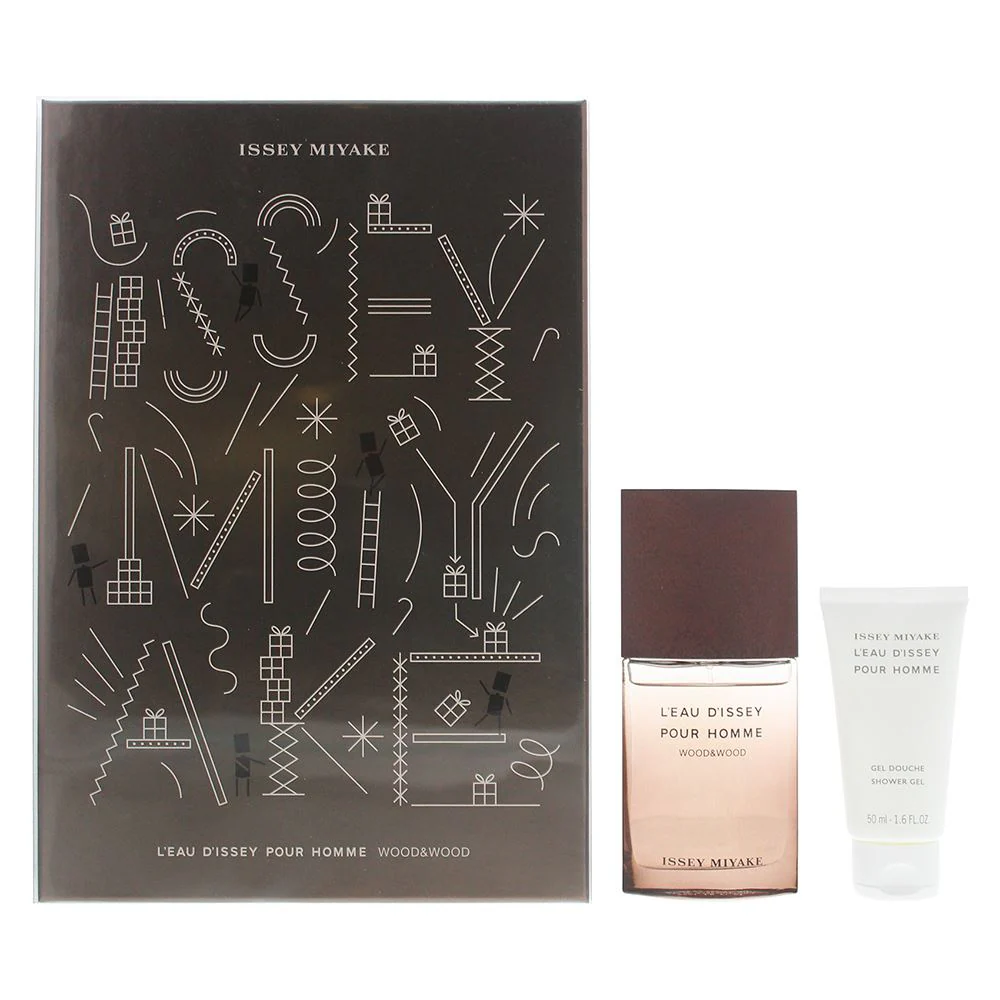 Issey Miyake L'eau D'issey Pour Homme Wood Wood EDP 50ml Shower Gel 50ml Men - Image 2