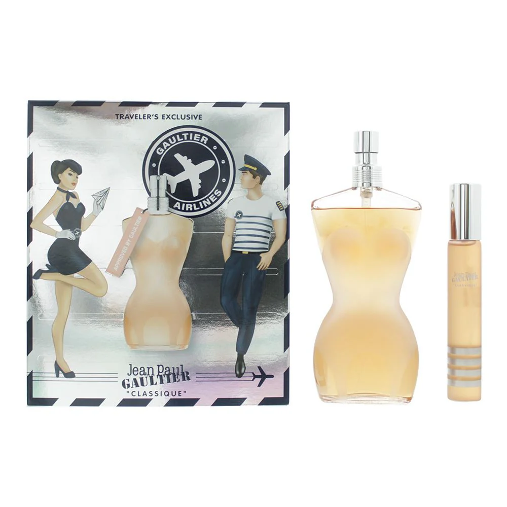Jean Paul Gaultier Classique 2 Piece Gift Set: Eau de Toilette 100ml - EDT 20ml
