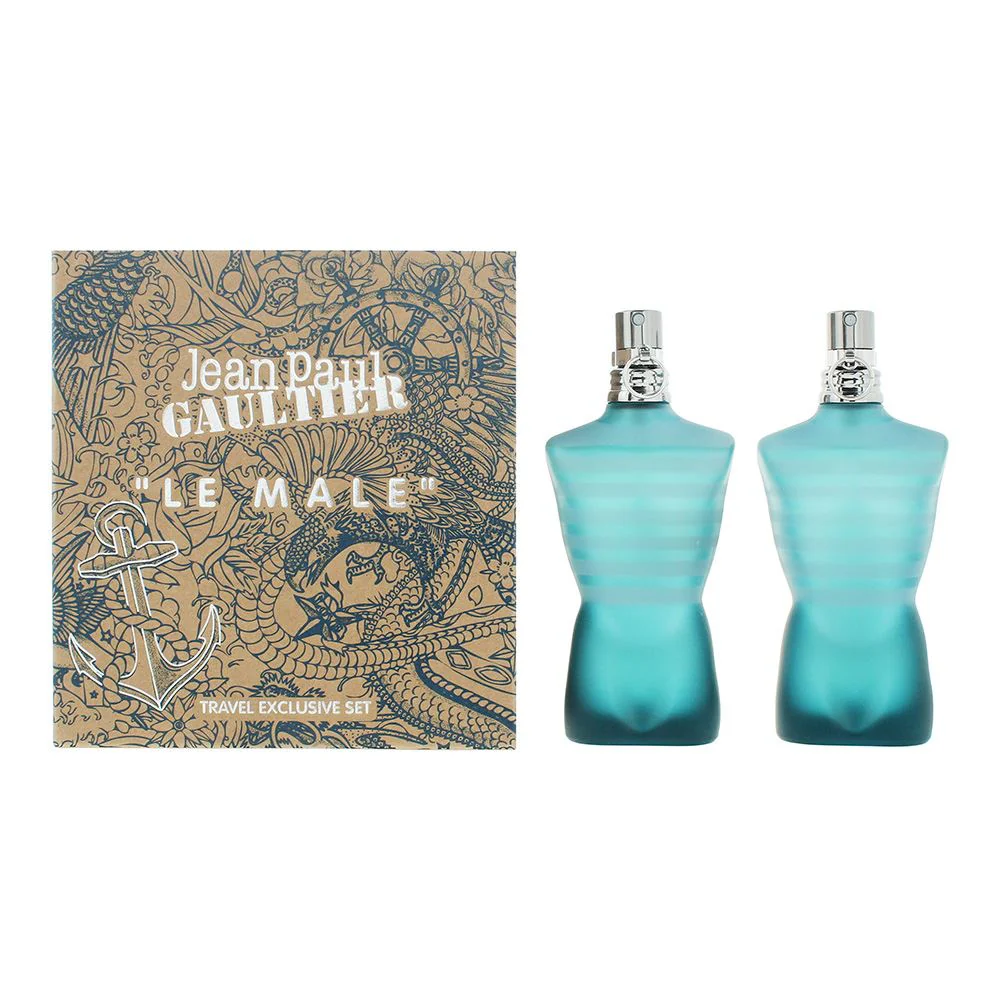 Jean Paul Gaultier Le Male 2 Piece Gift Set: Eau De Toilette 2 X 40ml For Men