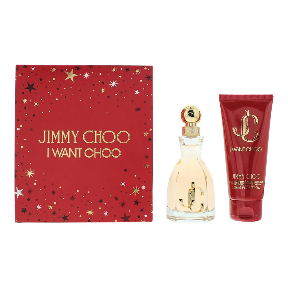 Jimmy Choo I Want Choo 2 Piece Gift Set: EDP 60ml Body Lotion 100ml For Women