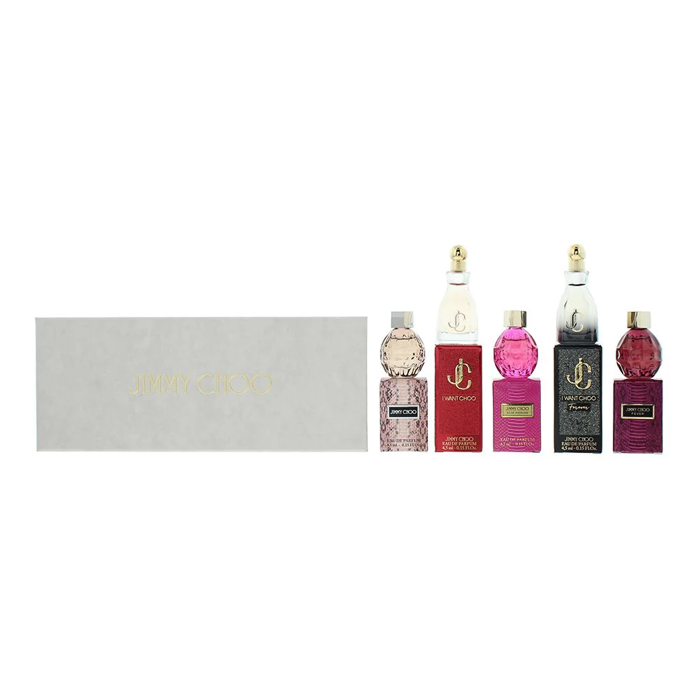Jimmy Choo Mini 5 Piece Gift Set: Eau de Parfum 5 x 4.5ml For Women