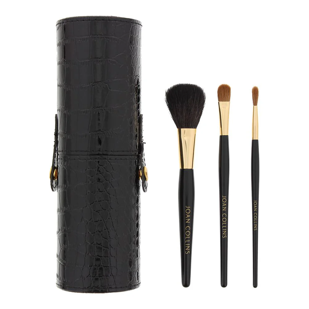 Joan Collins Good To Go Brush Caddy With 3 Brushes for Women