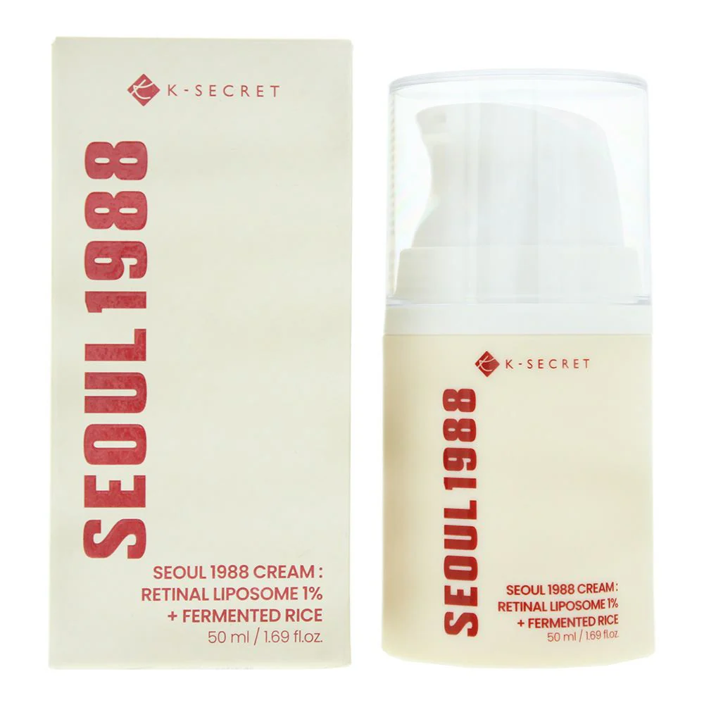 K-Secret Seoul 1988 Retinal Liposome  Fermented Rice Face Cream 50ml For Women