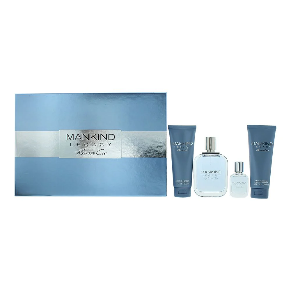 Kenneth Cole Mankind Legacy 4 Pcs Gift Set EDT 100ml Spray For Him Men