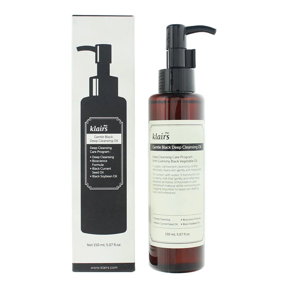 Klairs Gentle Black Deep Cleanisng Oil 150ml for Women