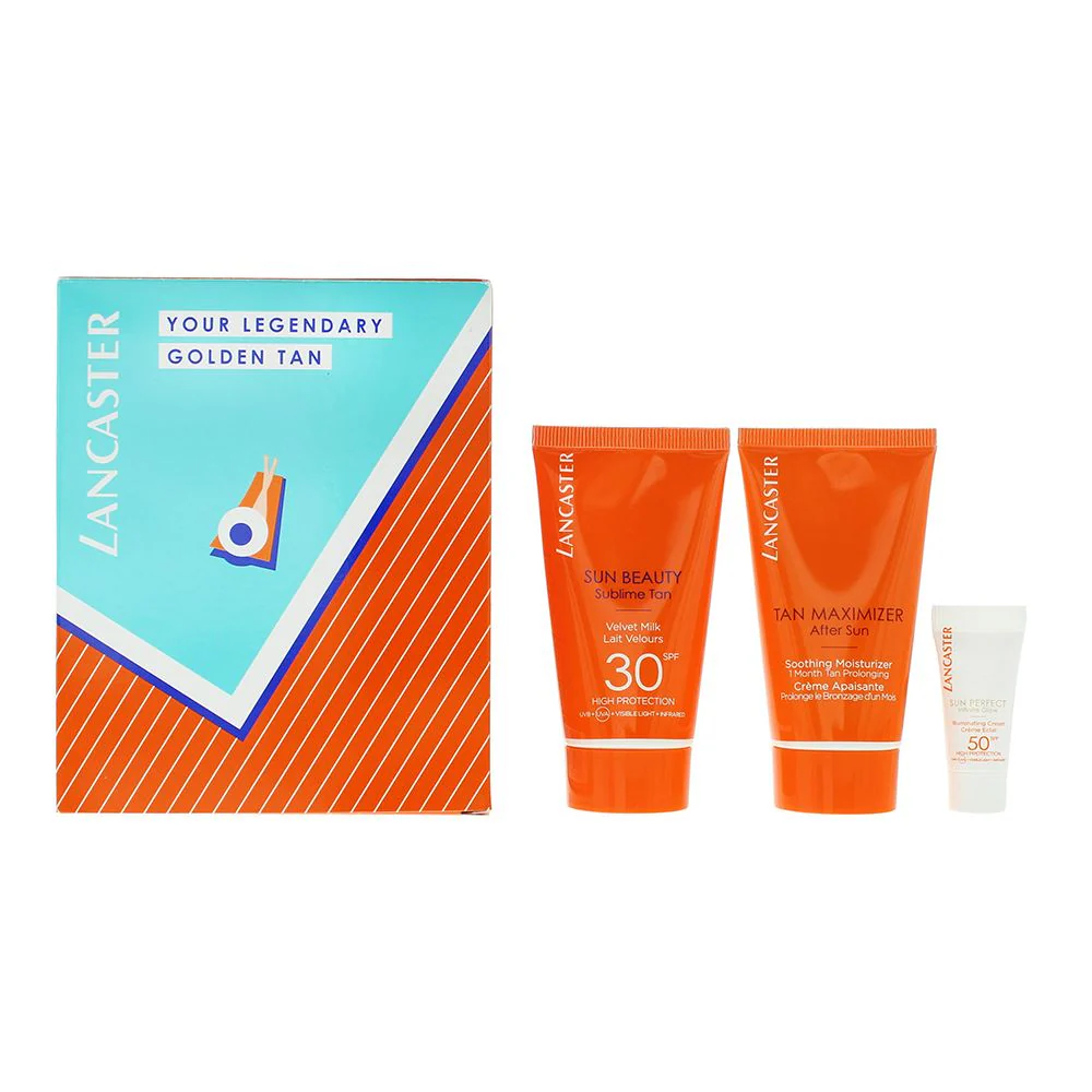 Lancaster Sun Protect Tan 3 Piece Gift Set: For Unisex