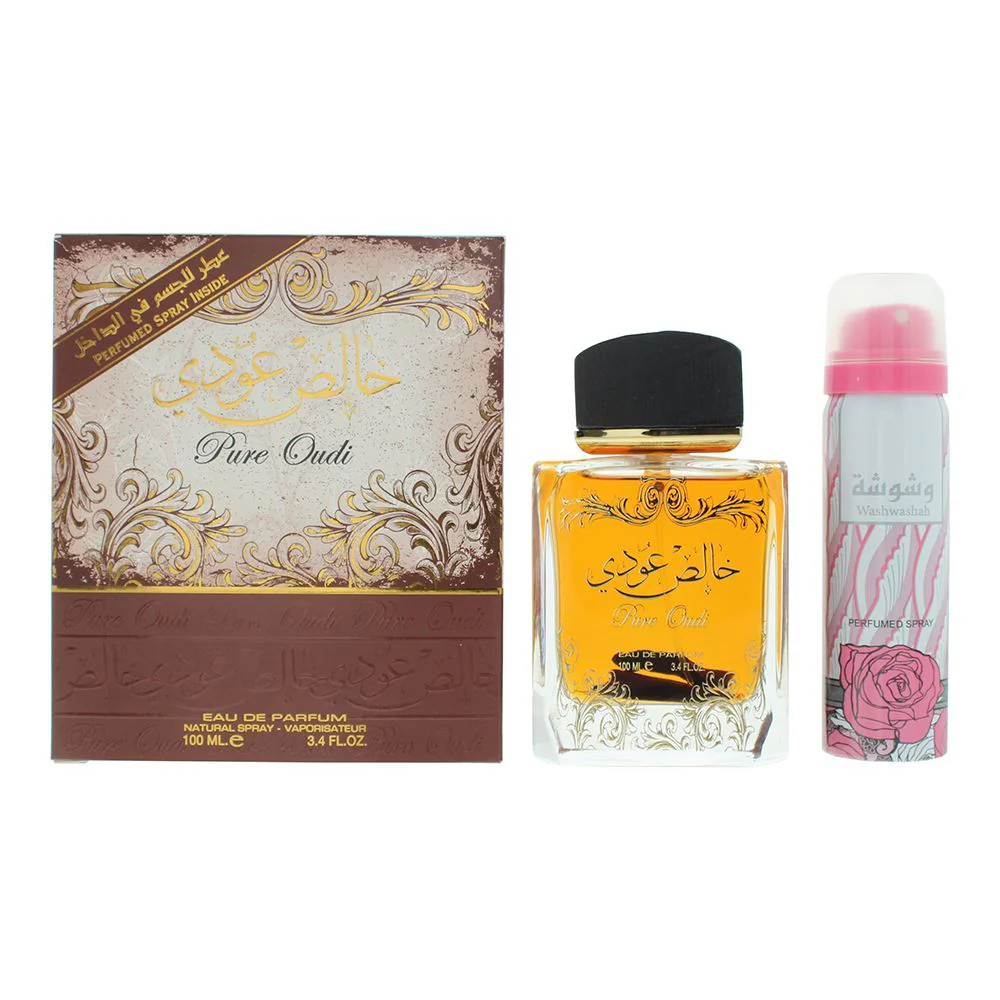 Lattafa Pure Oudi 2 Piece Gift Set For Unisex