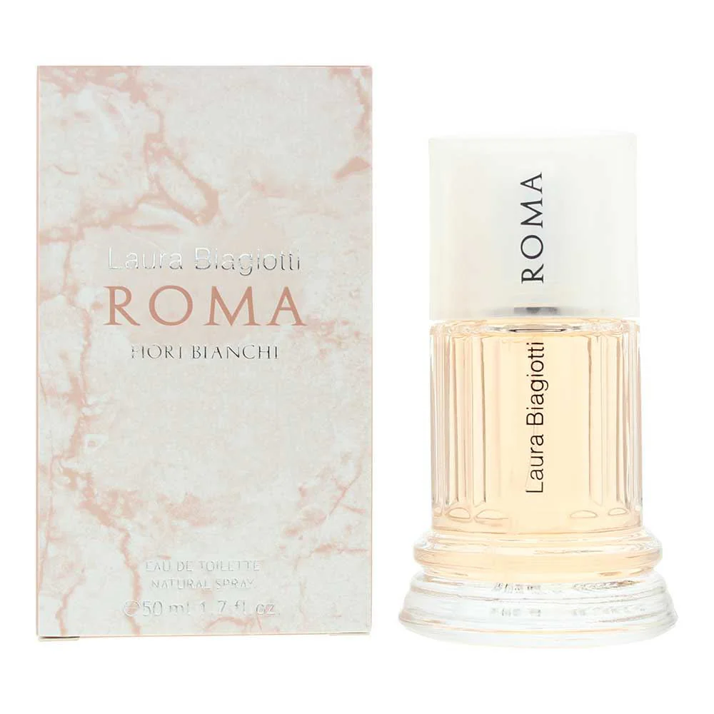 Laura Biagiotti Roma Fiori Bianchi Eau De Toilette 50ml For Women