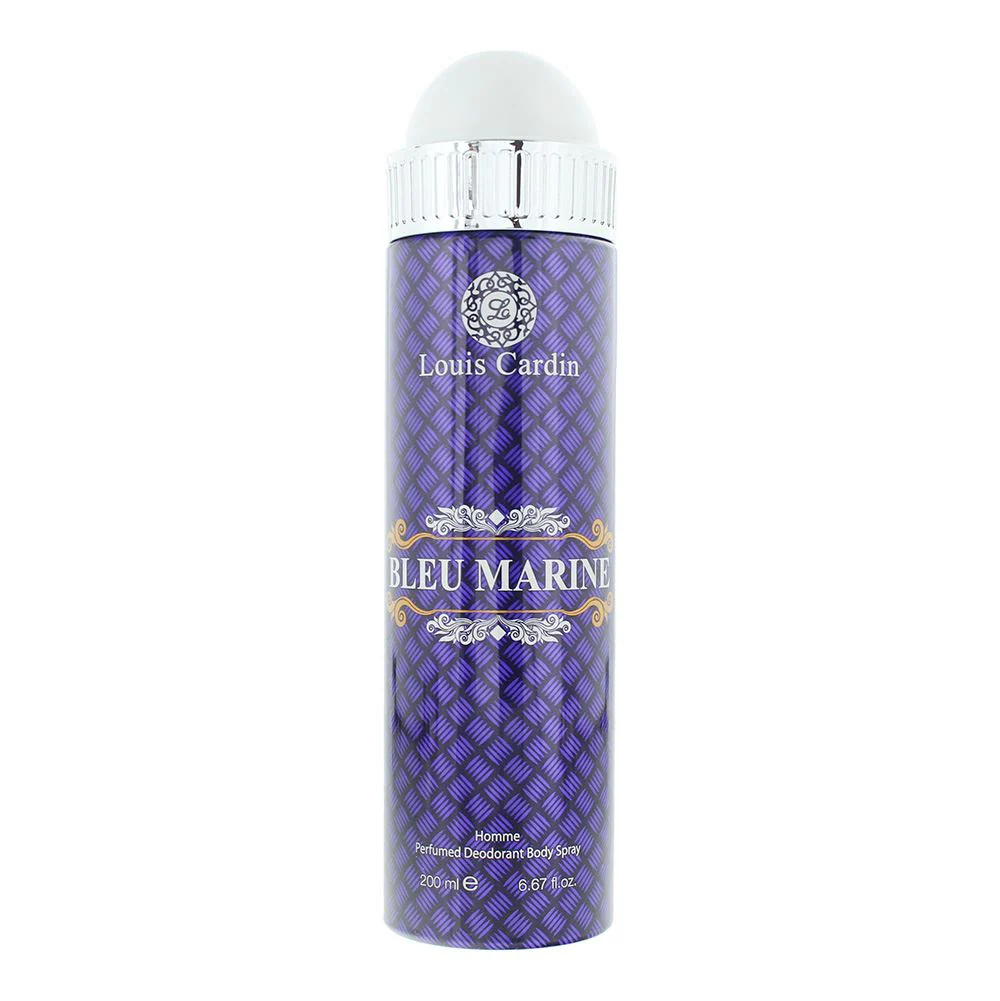 Louis Cardin Bleu Marine Homme Perfumed Deodorant Body Spray 200ml For Men