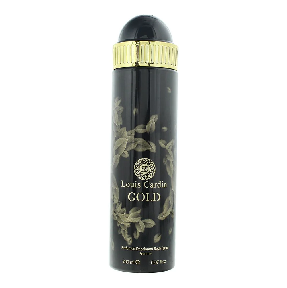 Louis Cardin Gold Femme Perfumed Deodorant Body Spray 200ml For Women