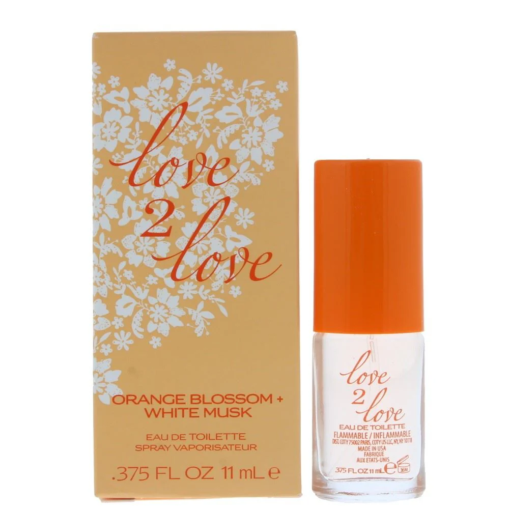 Love 2 Love Coty L2L Orange Blossom White Musk Eau de Toilette 11ml Women Spray