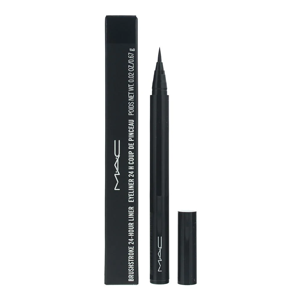 MAC Brushstroke 24HR Liner Brushblack 0.67g For Women