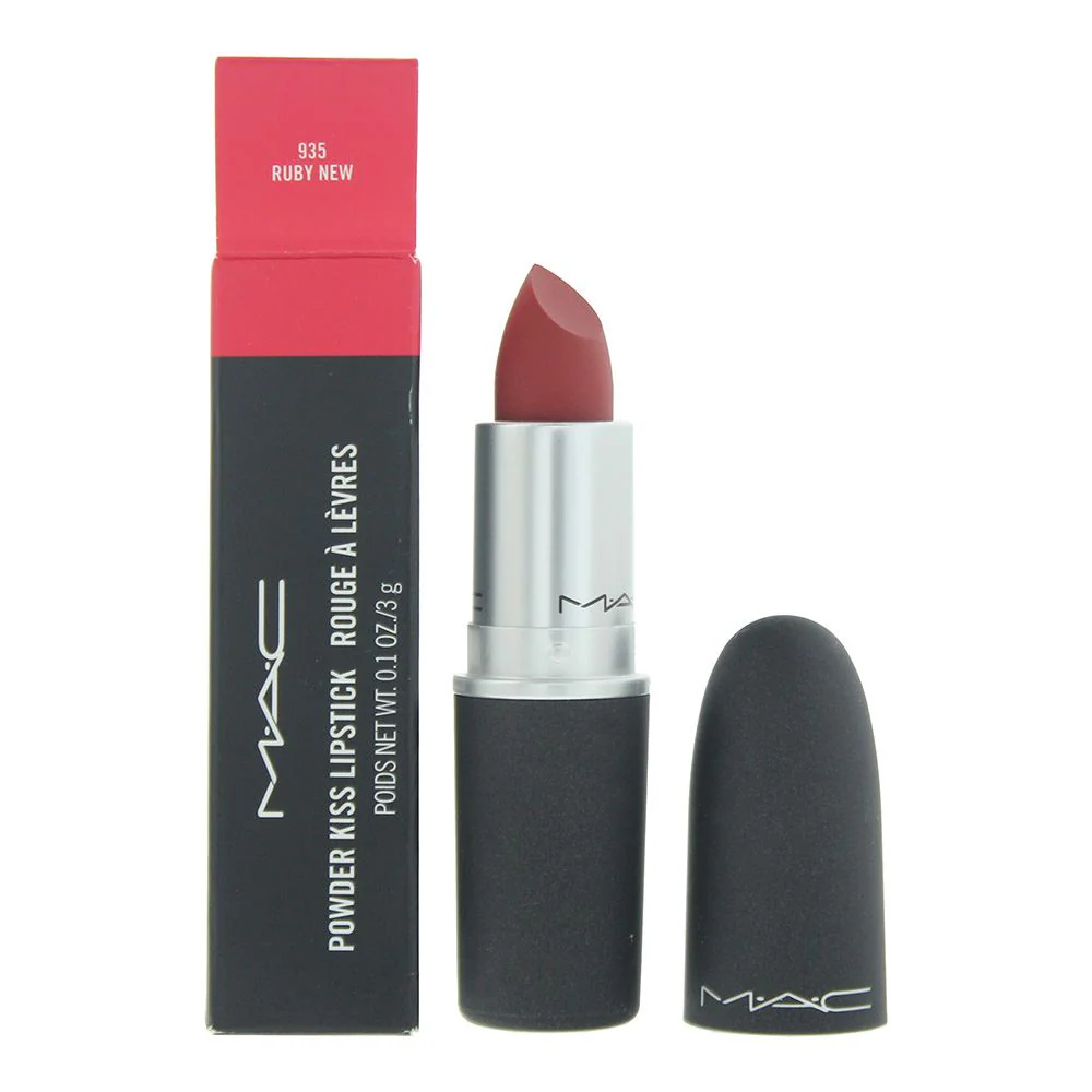 Mac Powder Kiss 935 Ruby New Lipstick 3g For Women