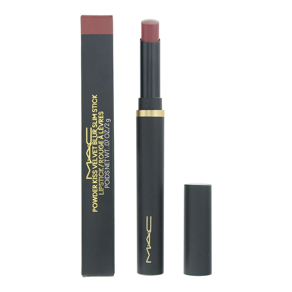 MAC Powder Kiss Velvet Blur Slim Stick 880 Rose Mary Lipstick 2g For Women