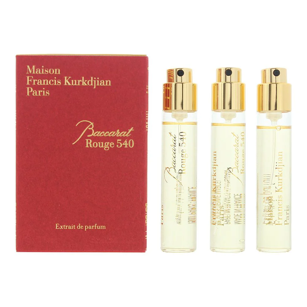 Maison Francis Kurkdjian Baccarat Rouge 540 Refills 3 Piece Gift Set For Women