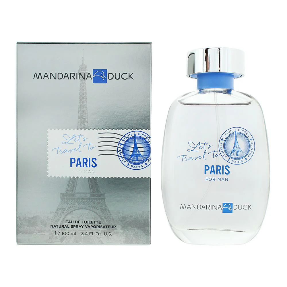 Mandarina Duck Let's Travel To Paris For Men Eau de Toilette 100ml Mens Perfume