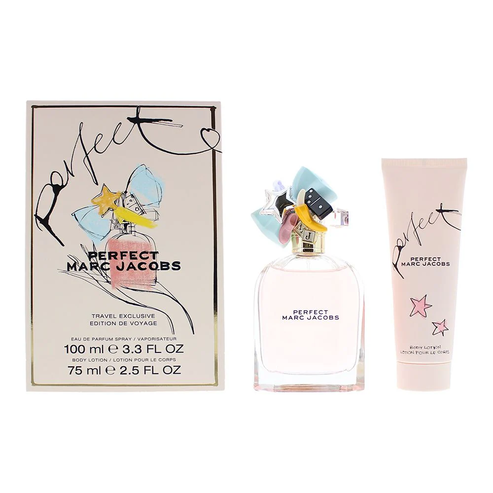 Marc Jacobs Perfect 2 Piece Gift Set: Eau de Parfum 100ml - Body Lotion 75ml