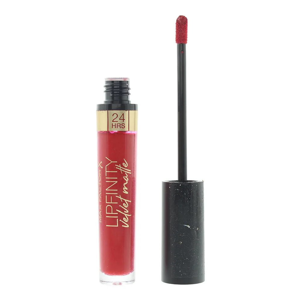 Max Factor Lipfinity Velvet Matte 025 Red Luxury Liquid Lipstick 3.5ml For Women