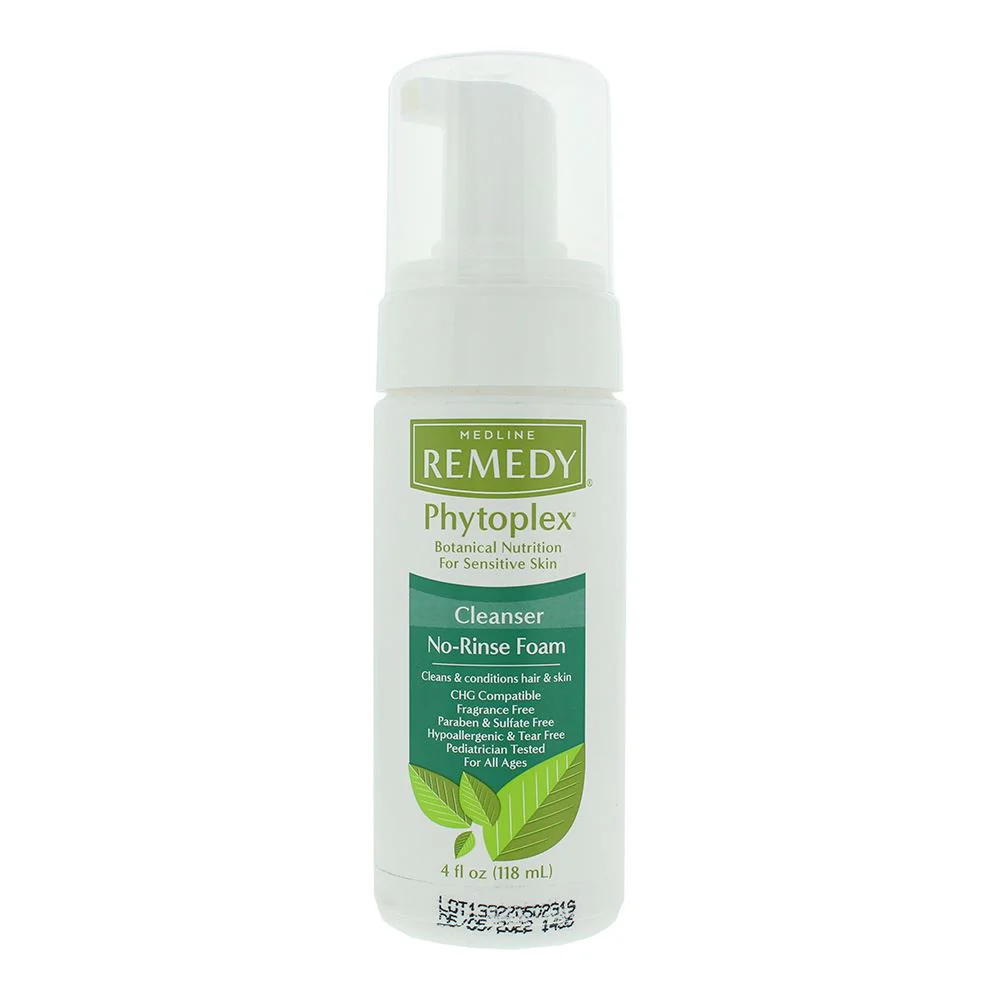 Medline Remedy Clinical Cleanse No-Rinse Foam Cleanser For Sensitive Skin Cleans For Unisex