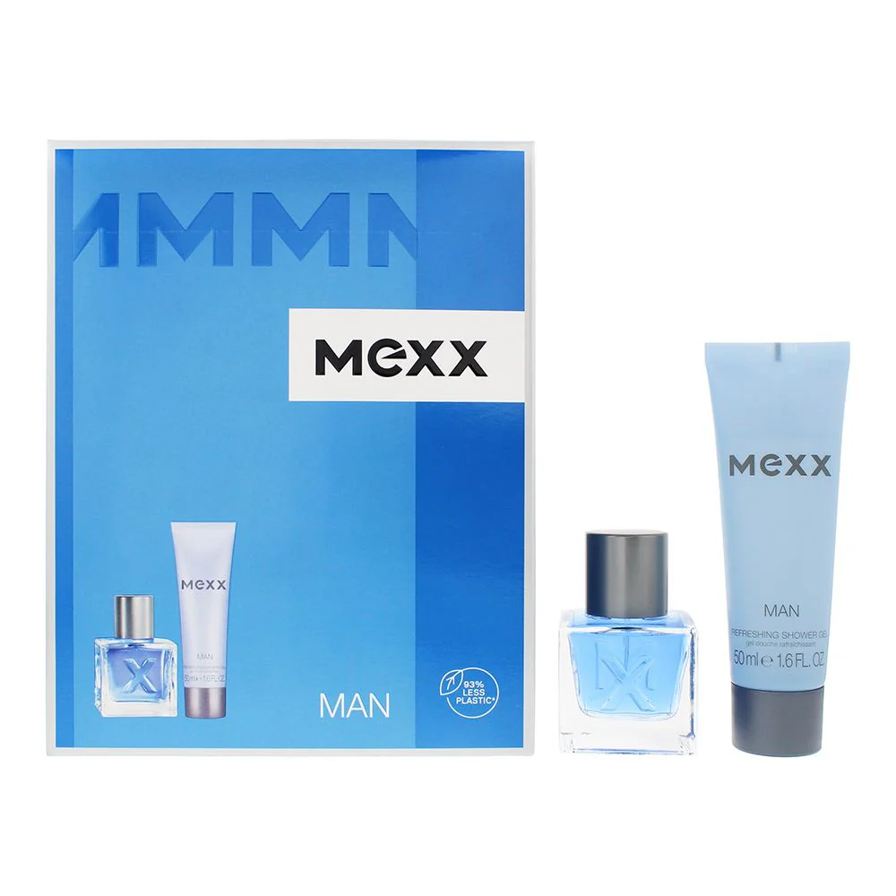 Mexx Man 2 Piece Gift Set: Eau de Toilette 30ml - Shower Gel 50ml For Men