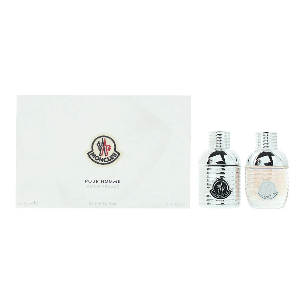 Moncler Pour Femme Pour Homme 2 Piece Gift Set: EDP 7.5ml - EDP 7.5ml For Women