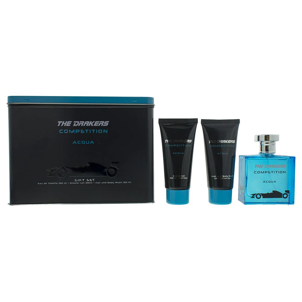 Mondo Tv Drakers Acqua EDT 100ml - Shower Gel 100ml - Hair & Body Wash 100ml Men