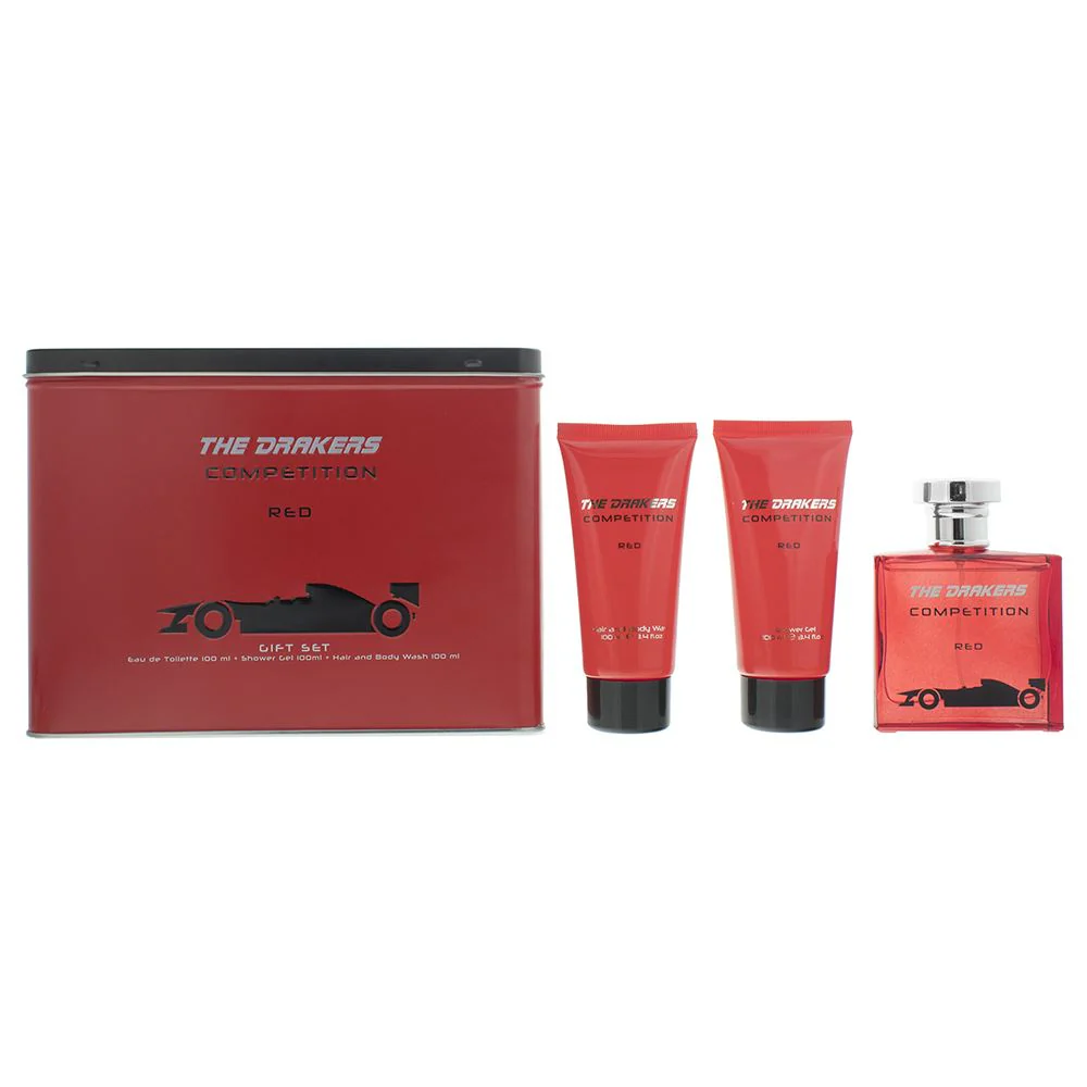Mondo Tv Drakers Red EDT 100ml - Shower Gel 100ml - Hair And Body Wash 100ml Men