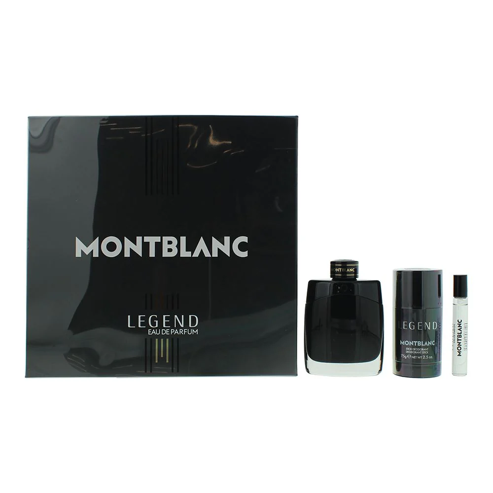 Montblanc Legend 3 Piece Gift Set: EDP 100ml - EDP 7.5ml - EDP Men Spray