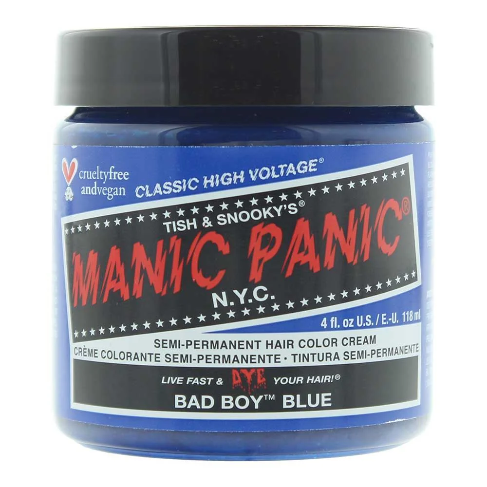 MPC High Voltage Bad Boy Blue Semi-Permanent Hair Colour Cream 118ml For Unisex