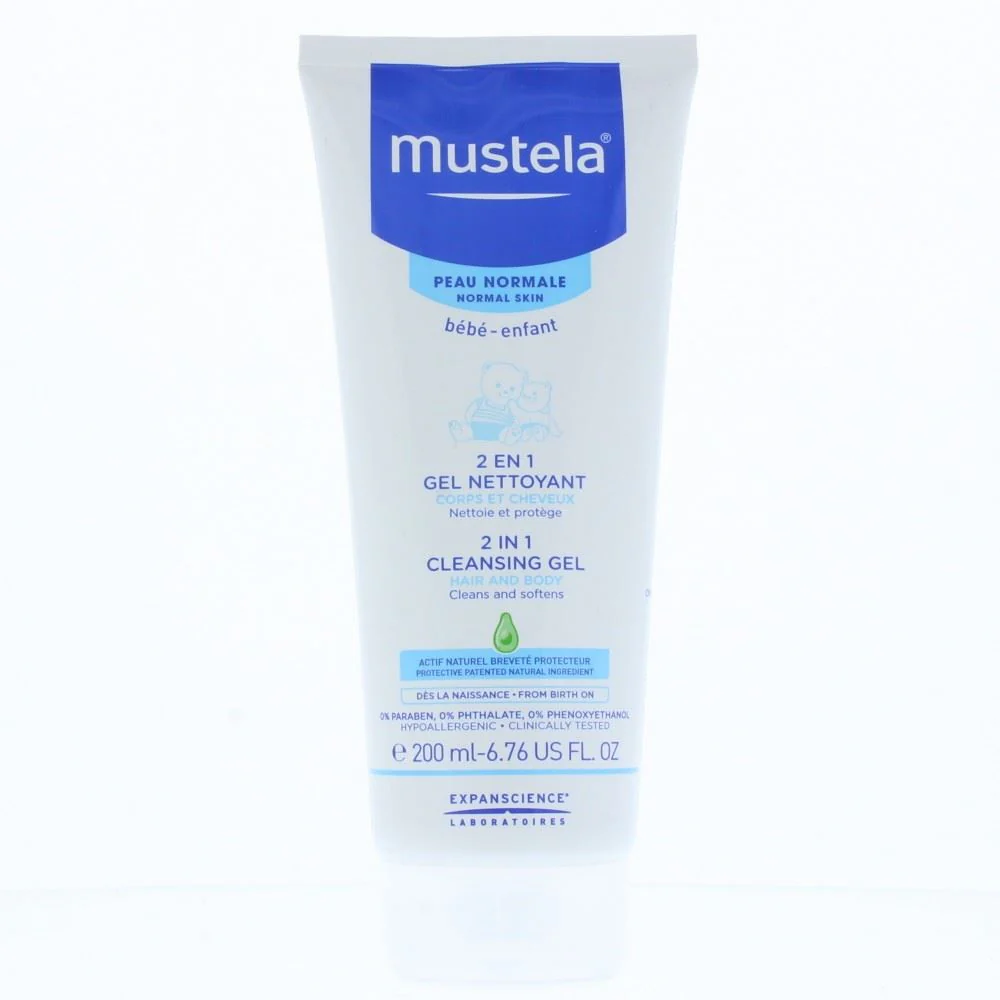 Mustela 2 In 1 Cleansing Gel Hair And Body 200ml
