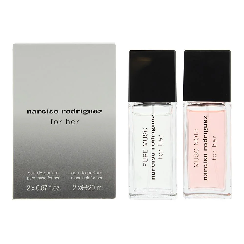 Narciso Rodriguez 2 Piece Gift Set For Her Musc Noir EDP 20ml-Pure Musc EDP 20ml
