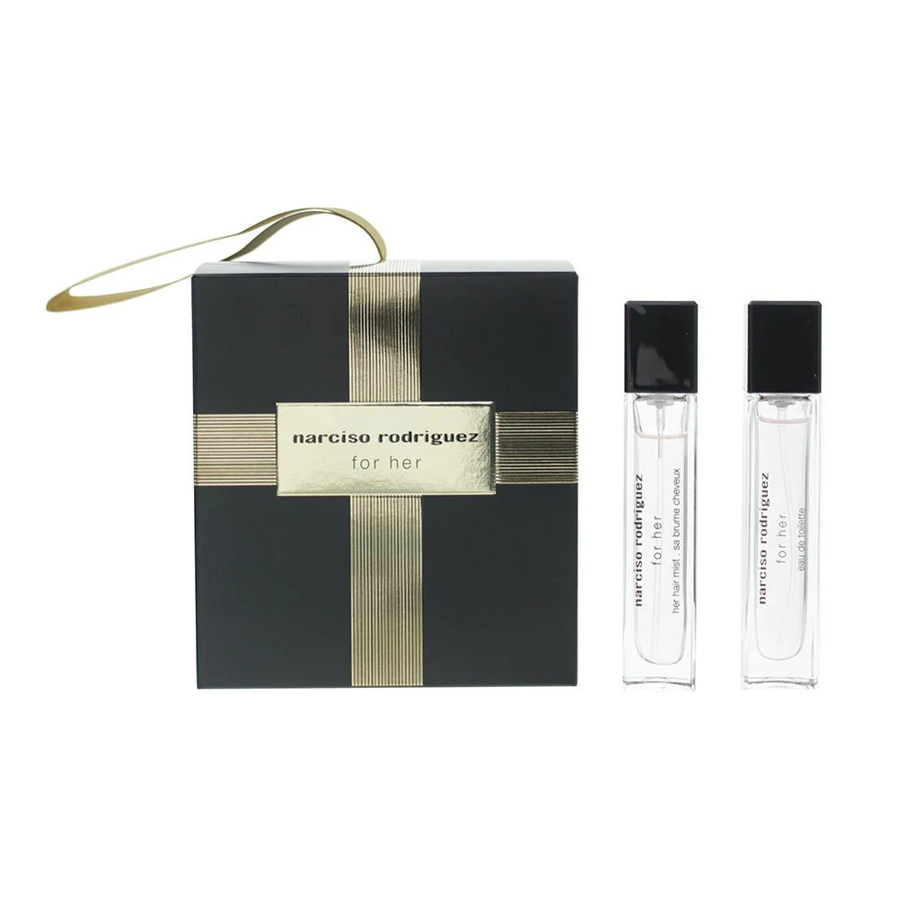 Narciso Rodriguez For Her 2 Piece Gift Set: Eau de Toilette 10ml -Hair Mist 10ml