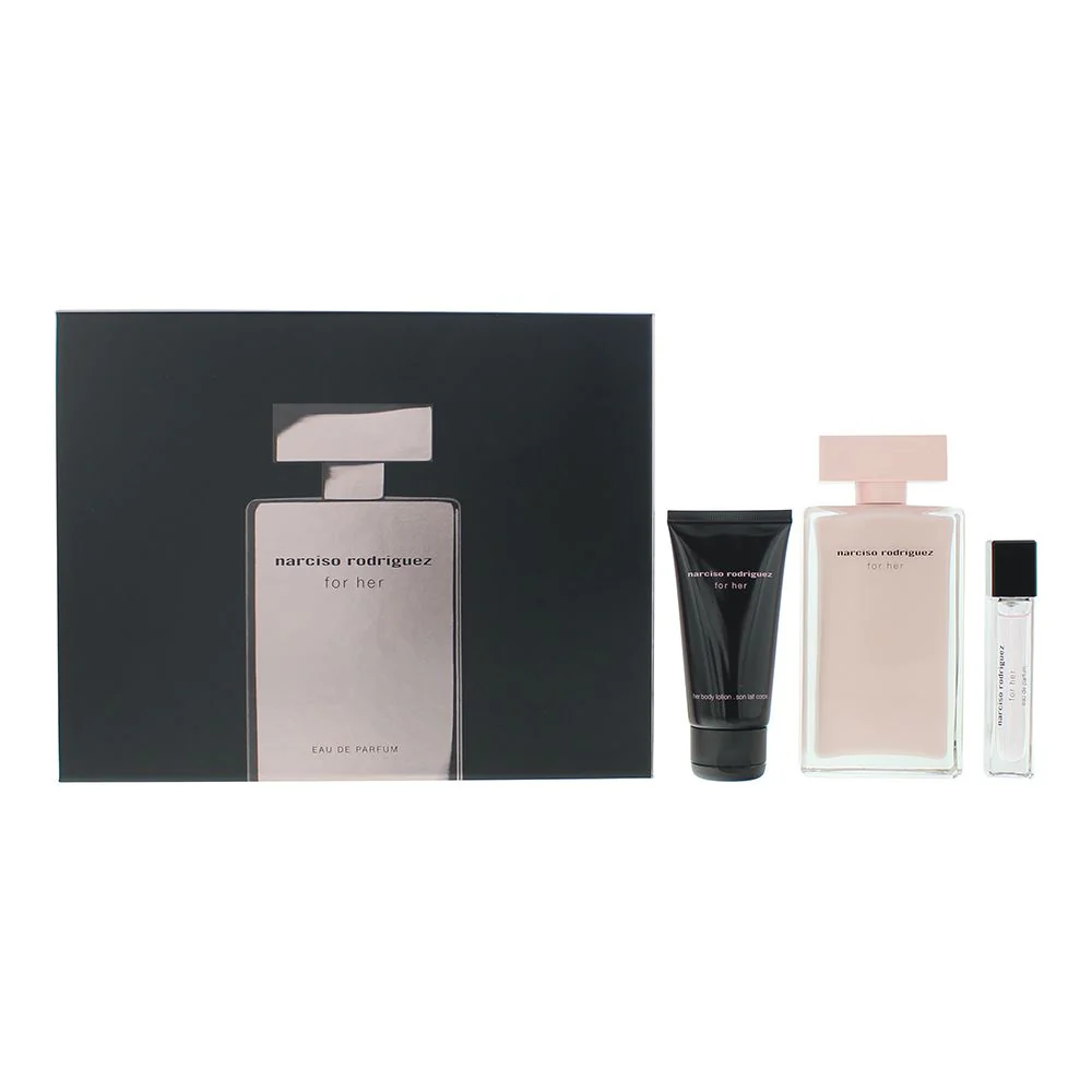 Narciso Rodriguez For Her 3 Pcs Gift Set For Women