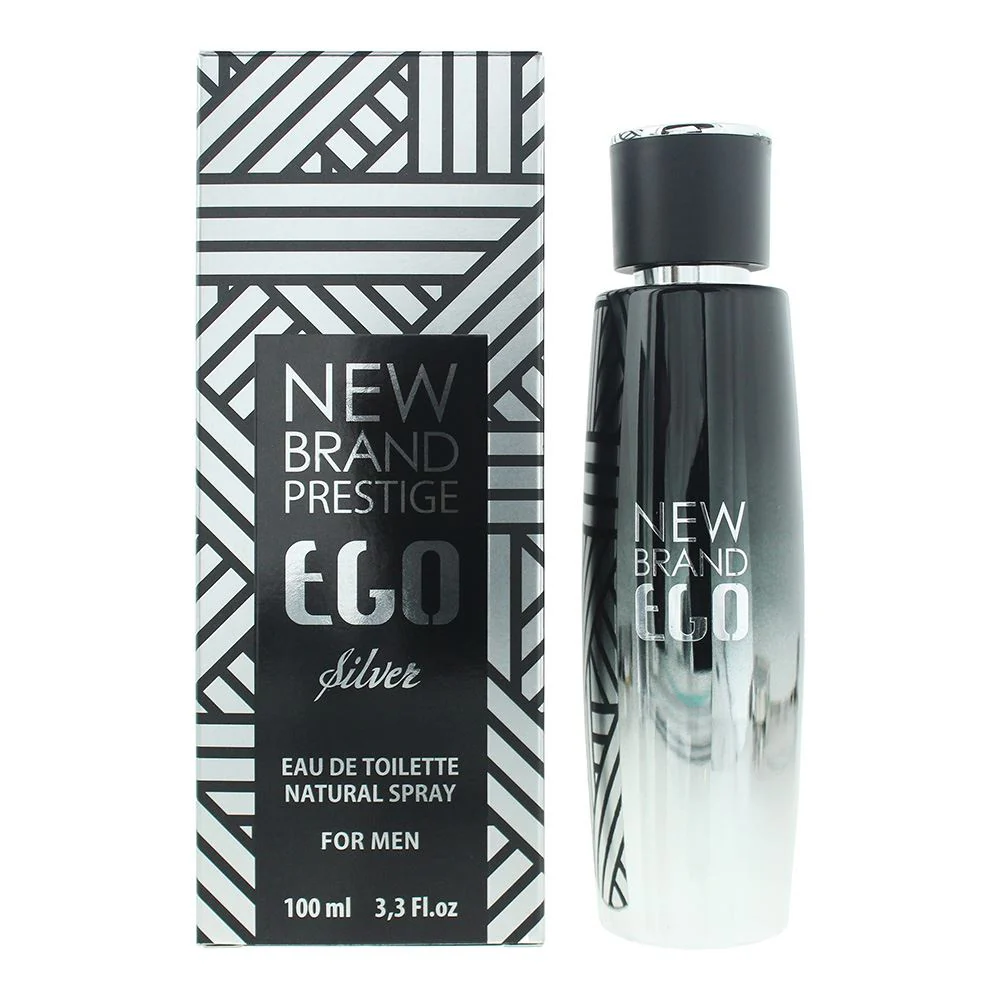 New Brand Ego Silver For Men Eau De Toilette 100ml For Men