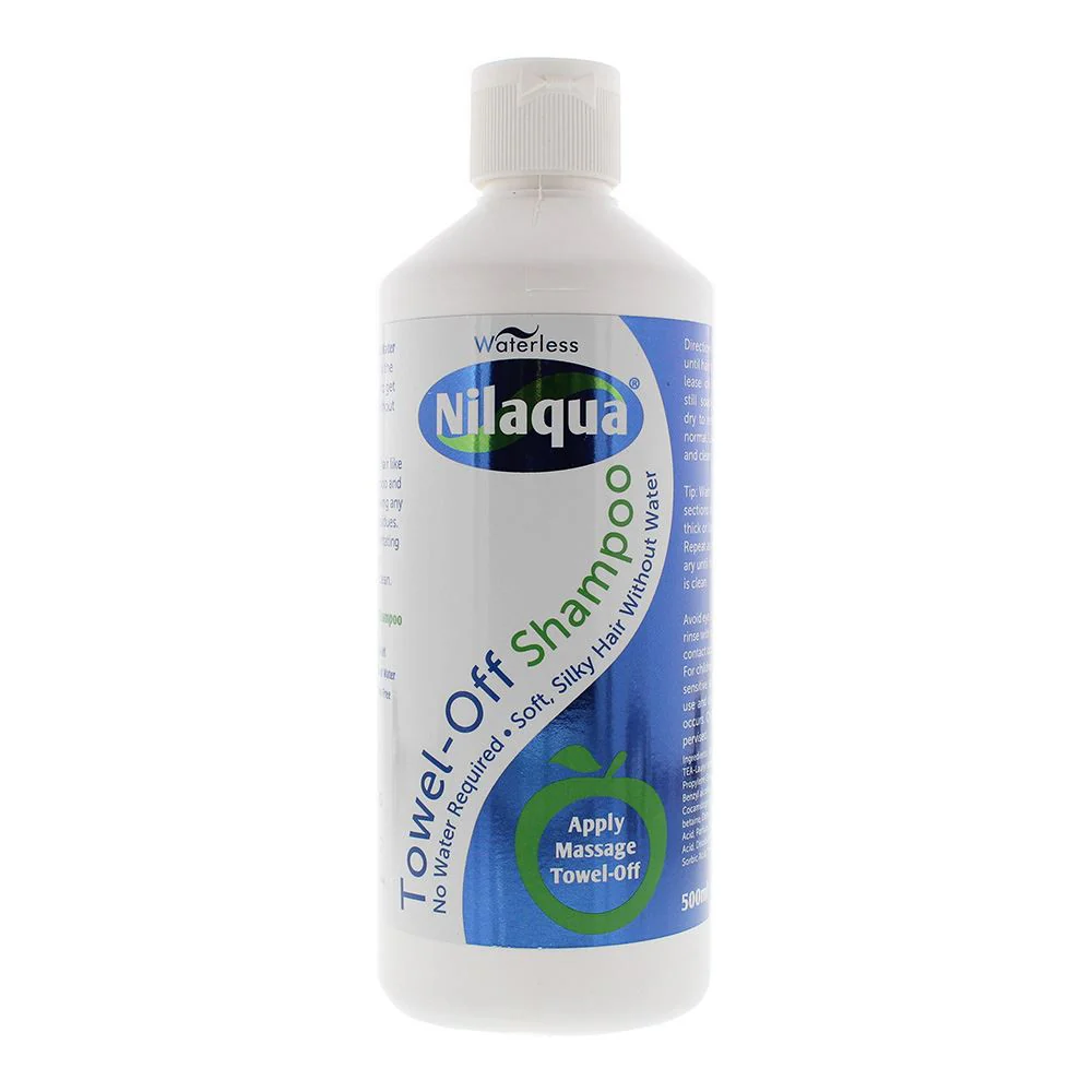 Nilaqua Towel Off No Rinse Shampoo 500ml - No Water Required