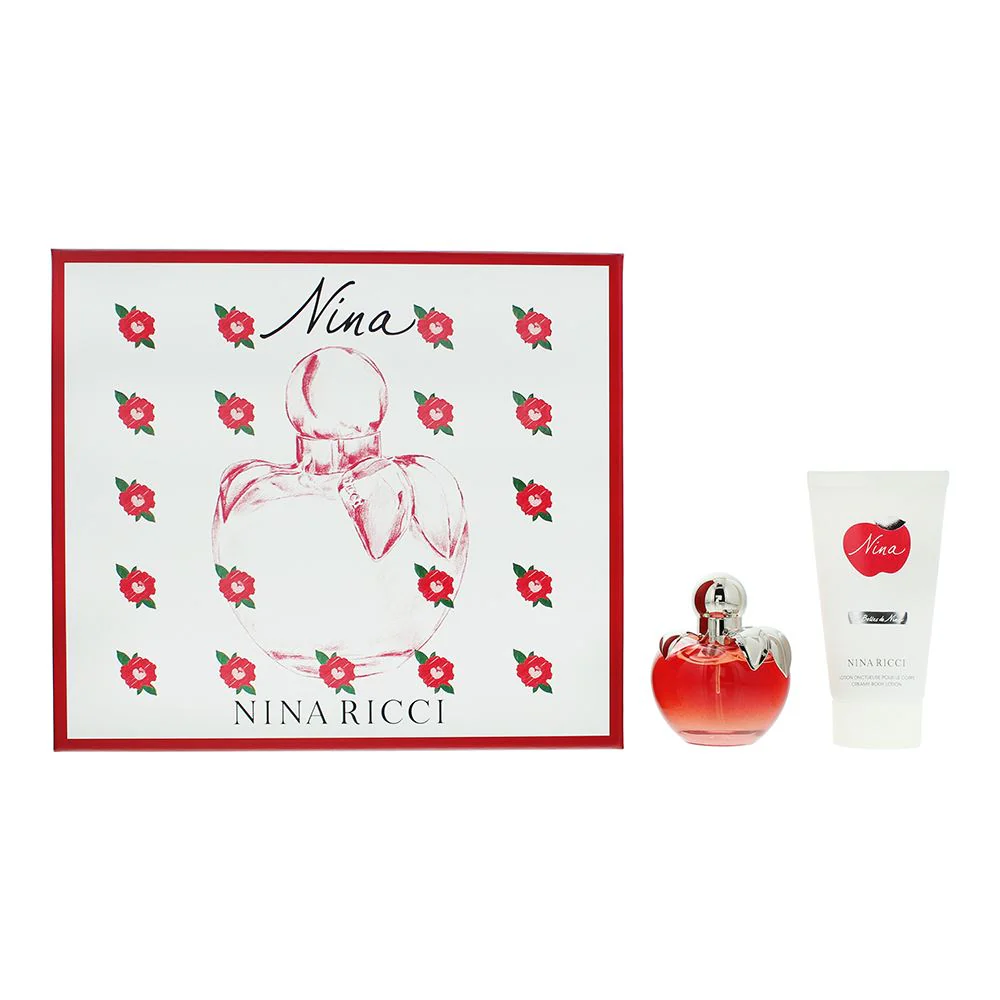 Nina Ricci Nina 2 Piece Gift Set: EDT 50ml - Body Lotion 75ml Women Spray