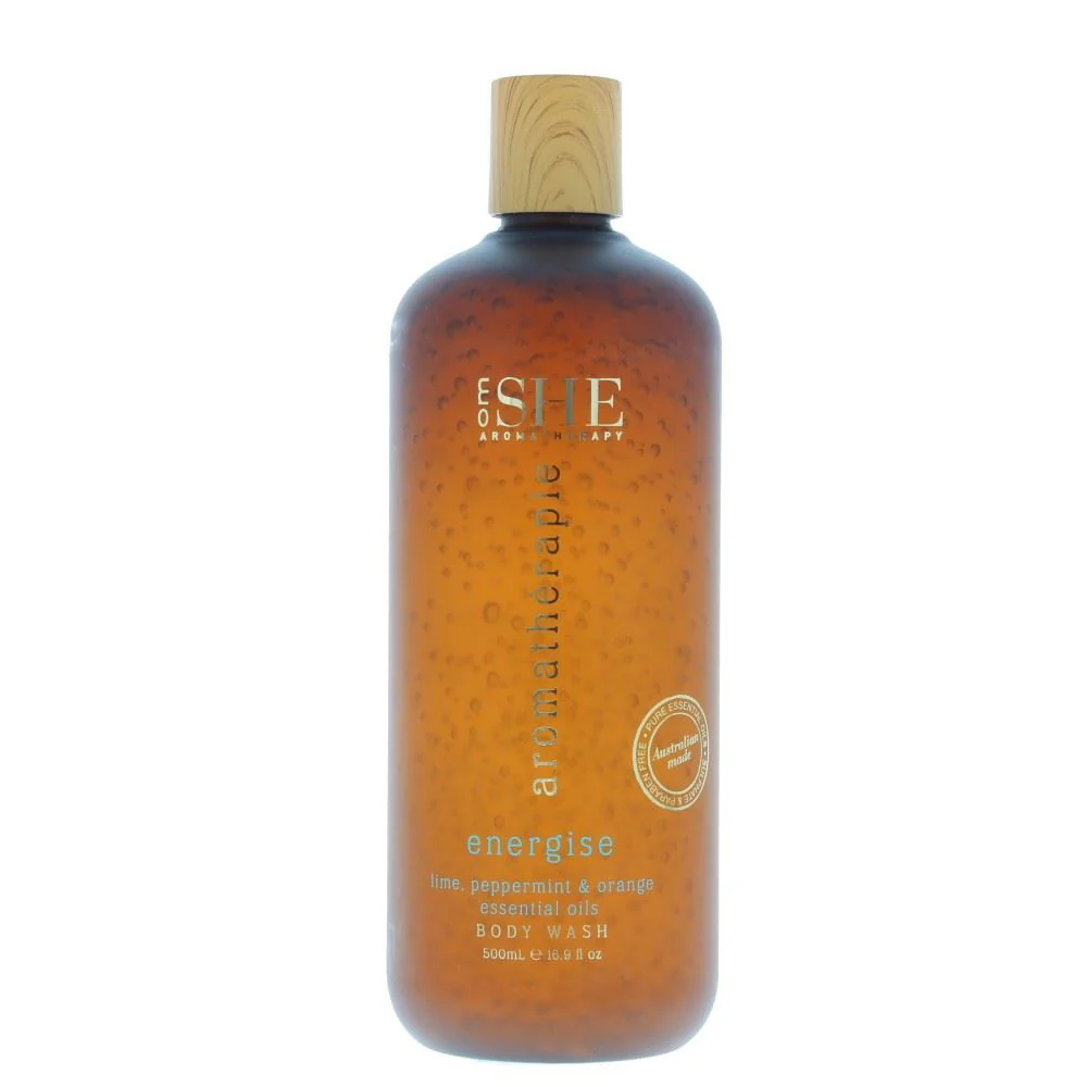 Om She Aromatherapie Body Wash Energise Lime Peppe