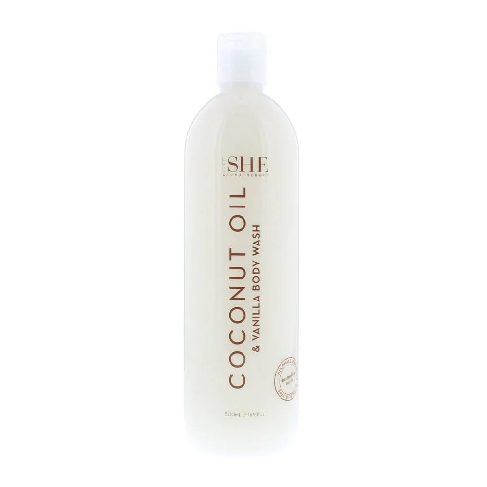 Om She Coconut Oil Body Wash Coconut & Vanilla 500