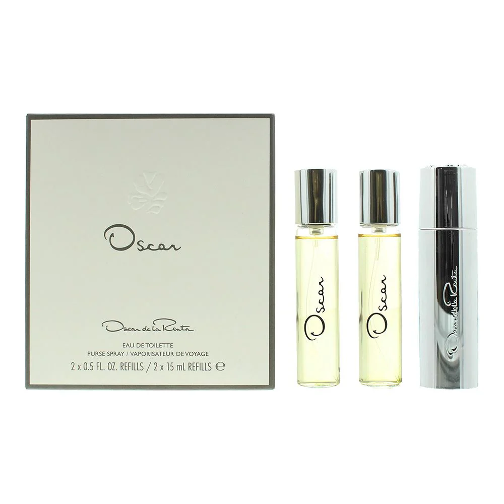 Oscar de La Renta 2 Piece Set - 2 x Eau de Toilette 15ml Refills  Container