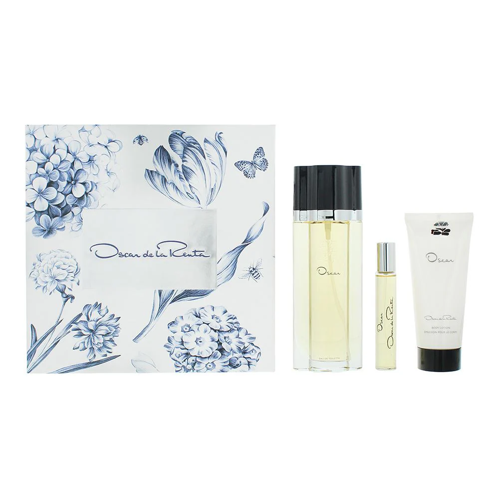 Oscar De La Renta Oscar 3Pc Gift Set: EDT 100ml, Spray and Lotion for Women