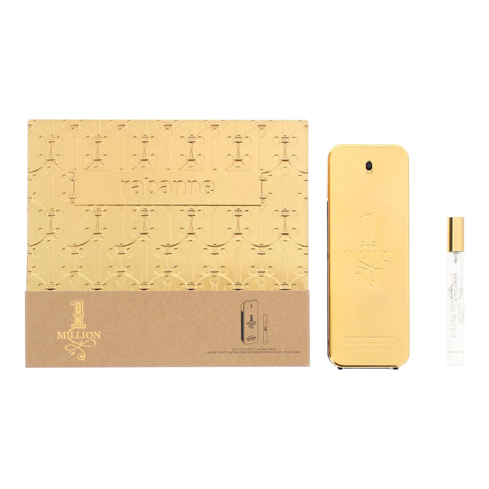 Paco Rabanne 1 Million 2 Piece Gift Set: EDT 200ml - EDT For Men