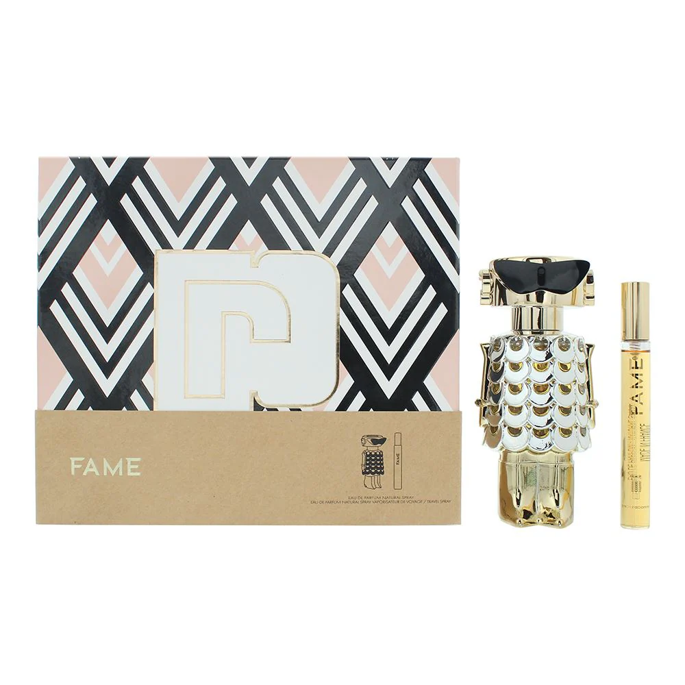 Paco Rabanne Fame 2 Piece Gift Set: EDP 80ml - EDP 10ml For Women