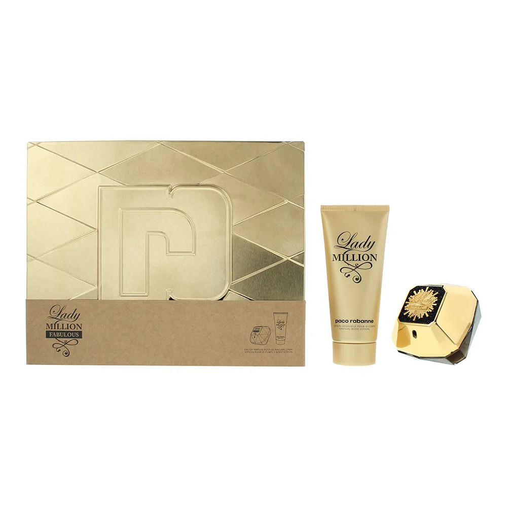 Paco Rabanne Lady Million Fabulous 2 Pcs Gift Set For Women